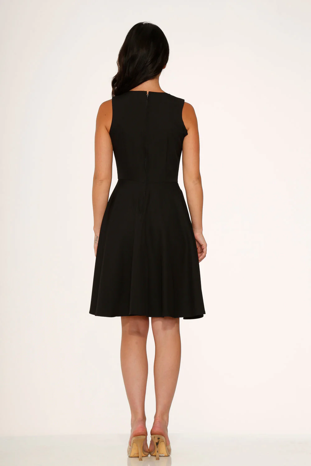 Rose Skulls Embroidered Swing Dress - Image 5