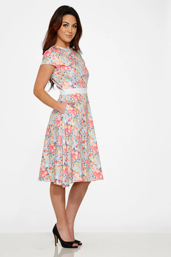 Sweet Hibiscus Swing Dress - Image 2