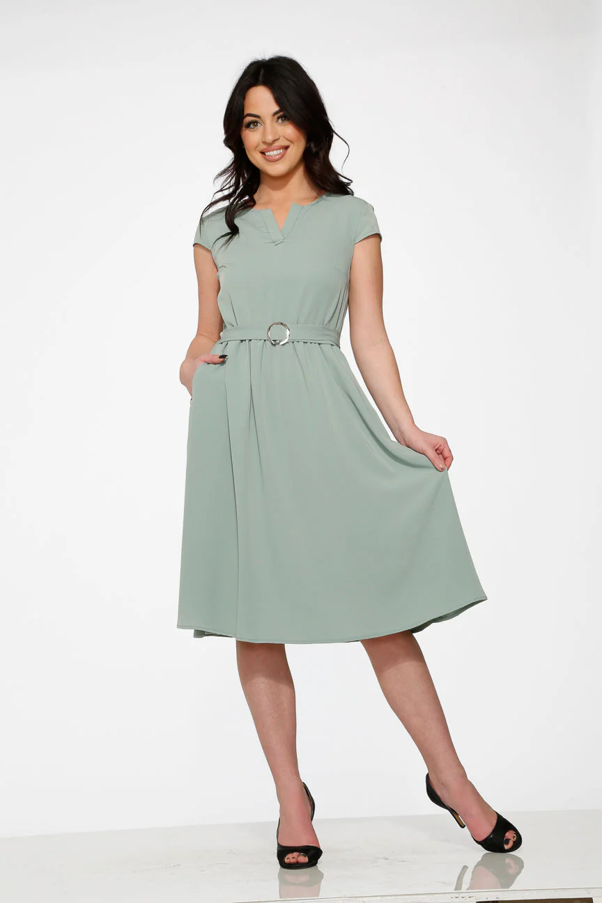 Aqua Swing Dress - Image 4
