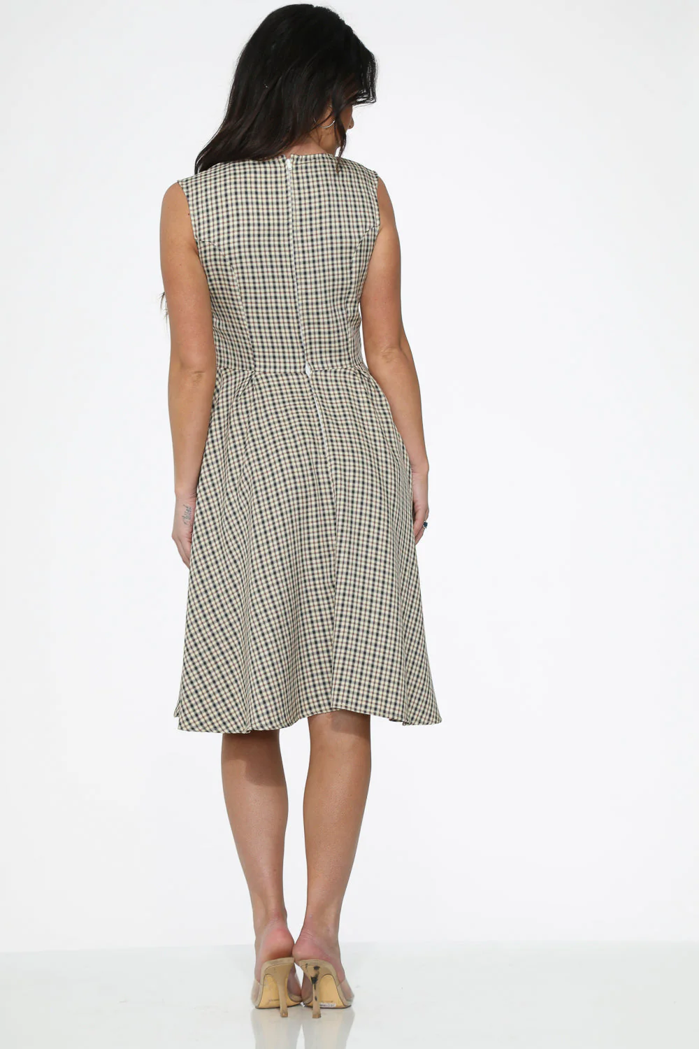 Gingham Swing Dress - Image 5