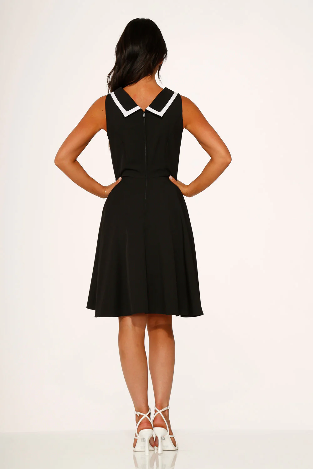 Black & White Swing Dress - Image 5