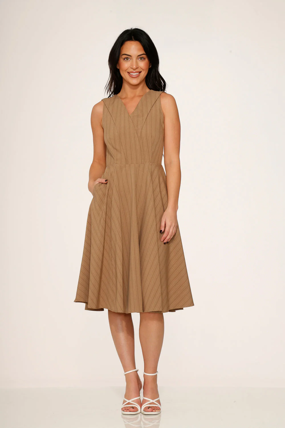 Camel Swing Dress - Image 2