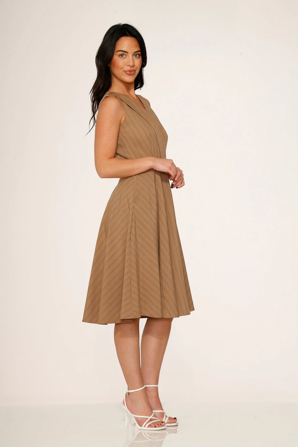 Camel Swing Dress - Image 3
