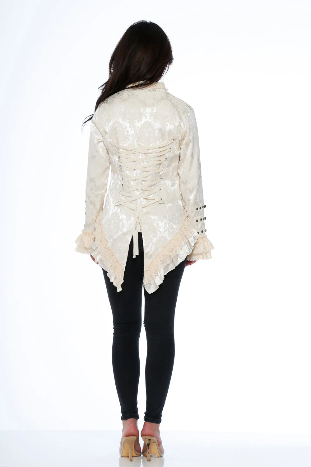Off-White Victorian Tailed Jacket - Image 3