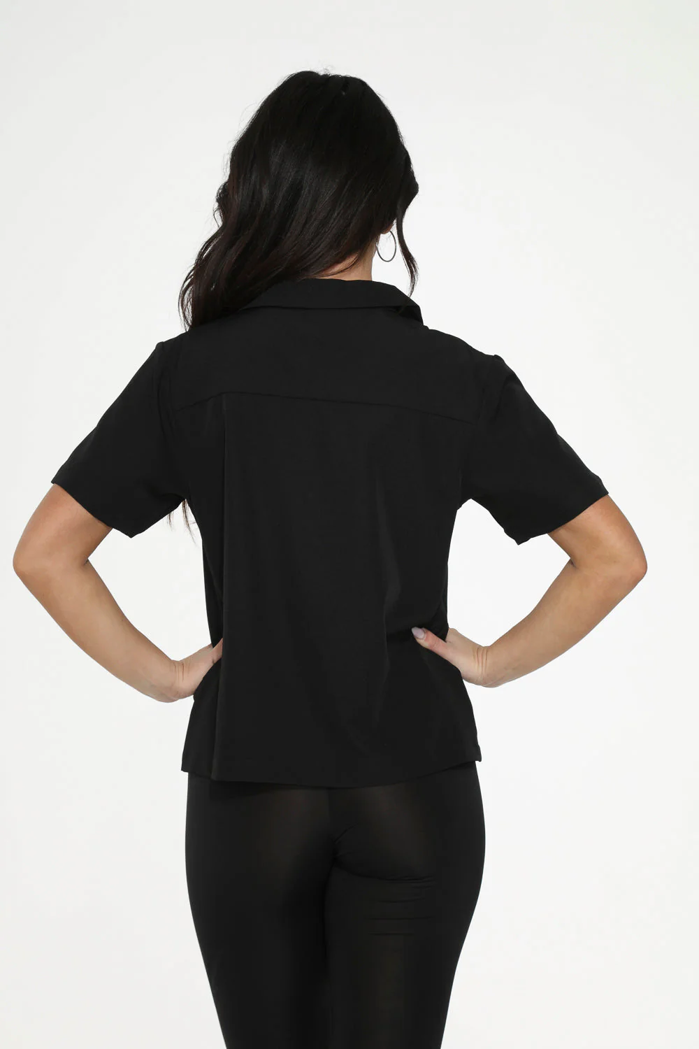 Black White Embroidered Poodle Top - Image 7