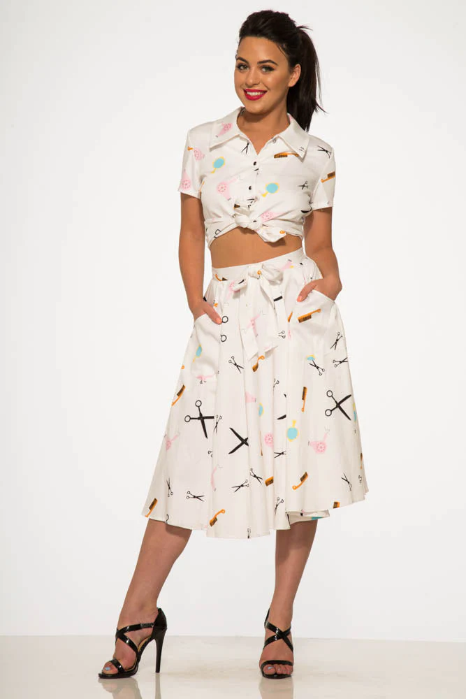 Beauty Salon Top and Swing Skirt - Image 6