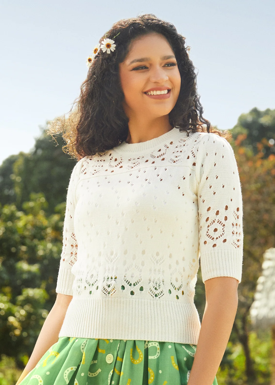 A Dash of Darling Short Sleeve Pullover Sweater - Image 2