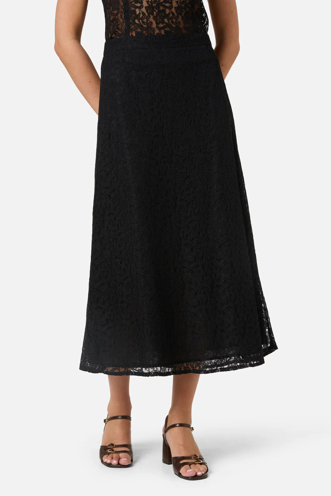 Amara Lace Midi Skirt - Image 3