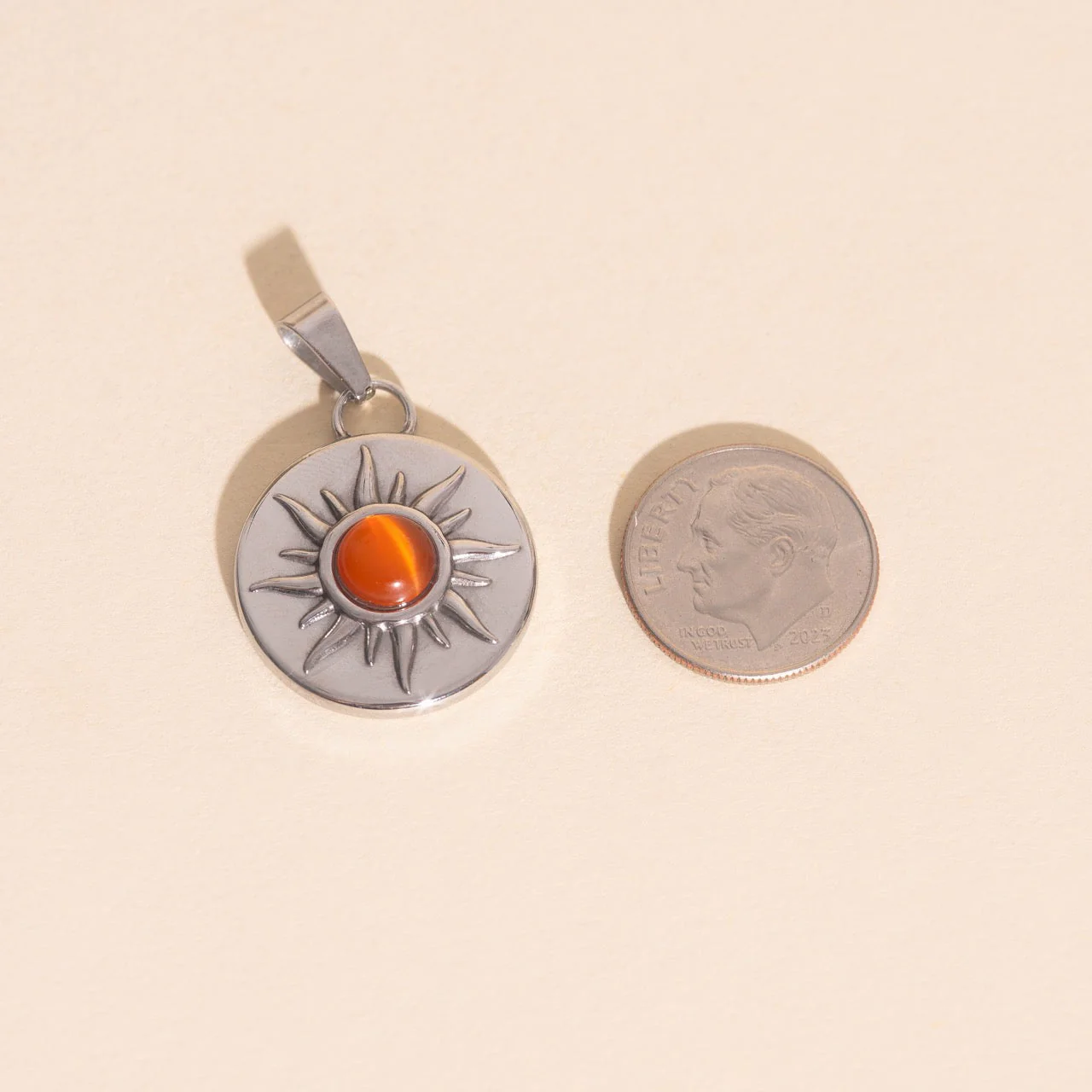 Amber Sun Necklace Charm - Image 5