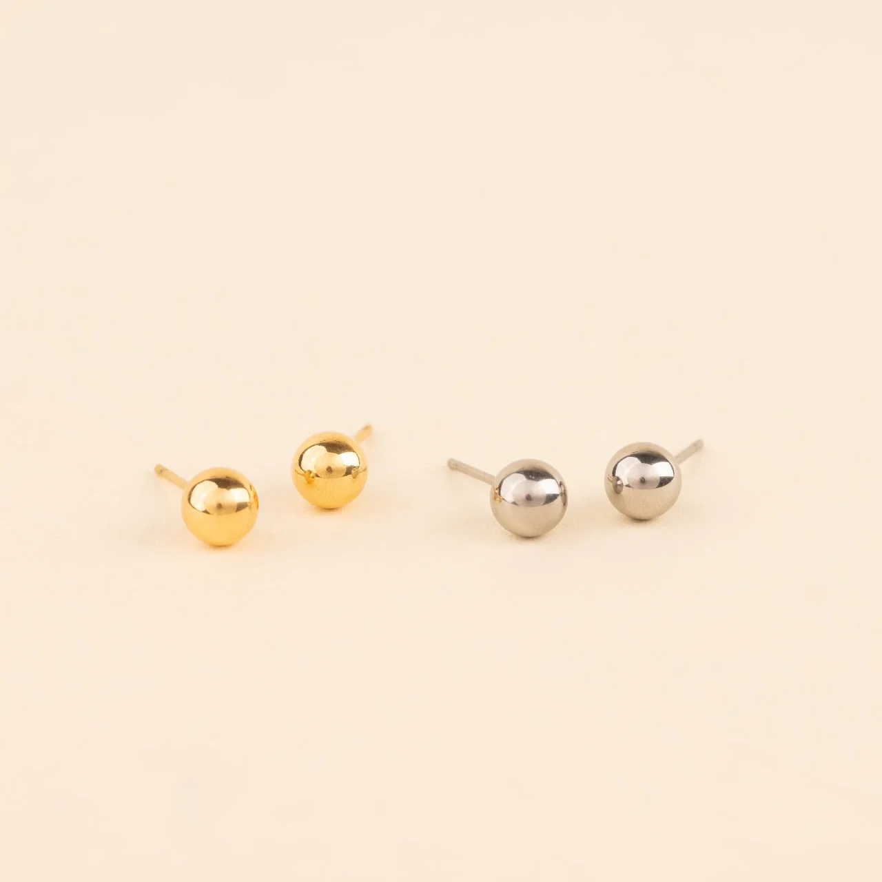 Ball Stud Earrings - Image 3
