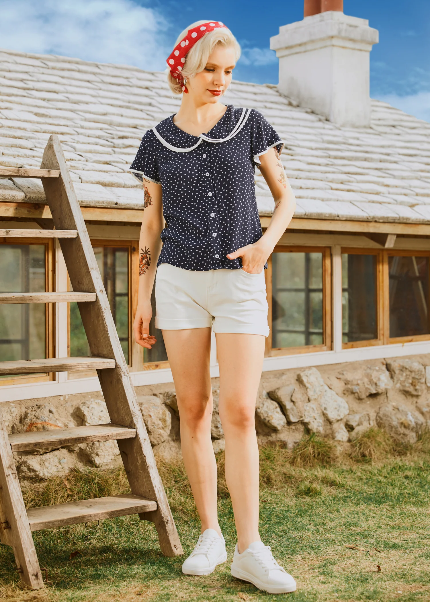 Polka Dot Daydream Blouse - Image 11