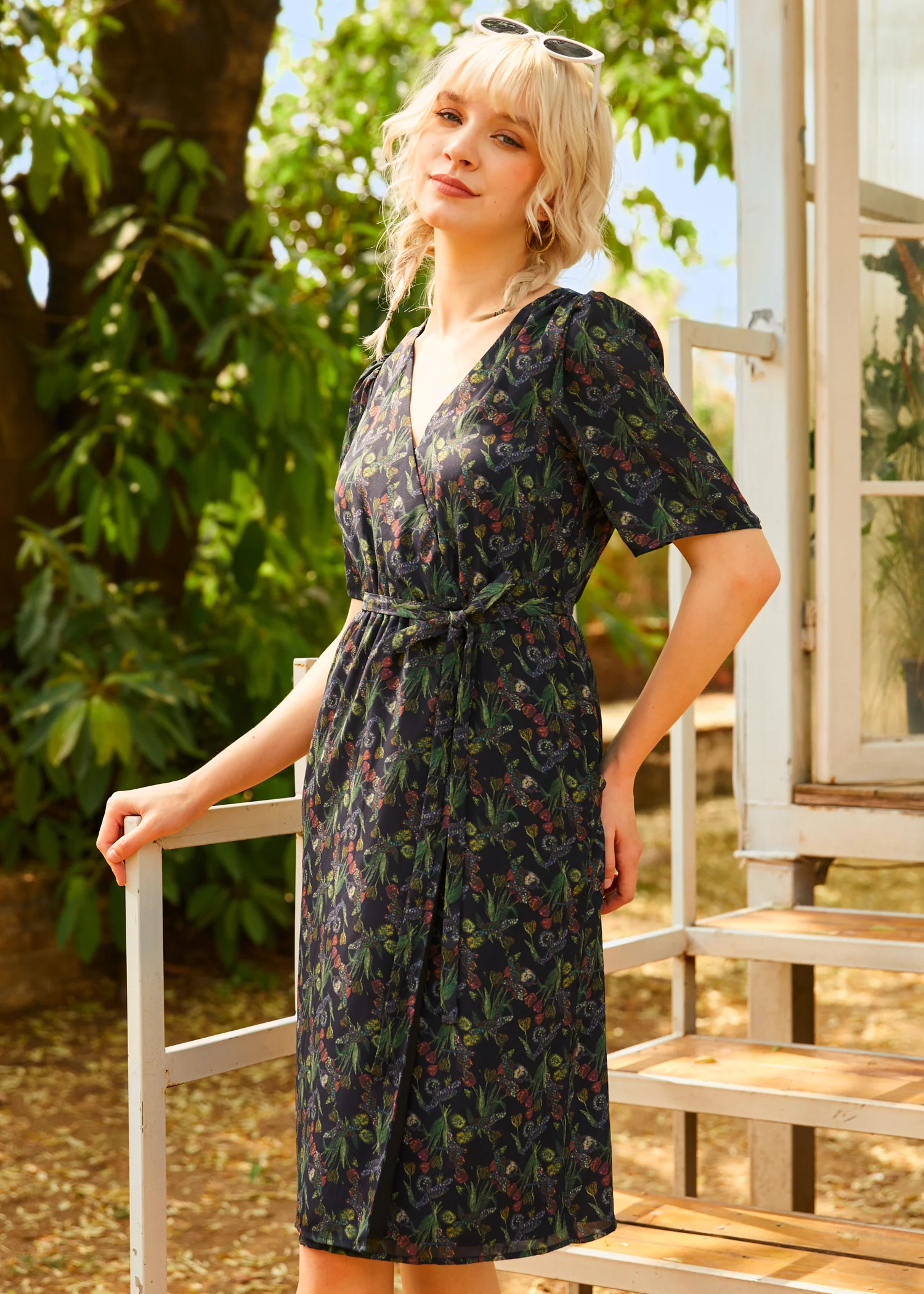 The Sunday Soirée Faux Wrap Dress - Image 6