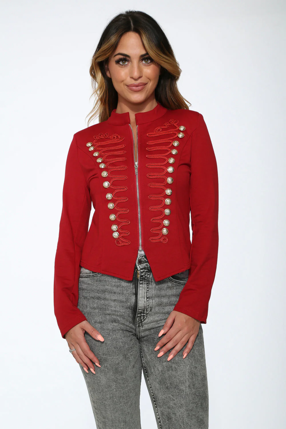Red Military Jacket - Image 4