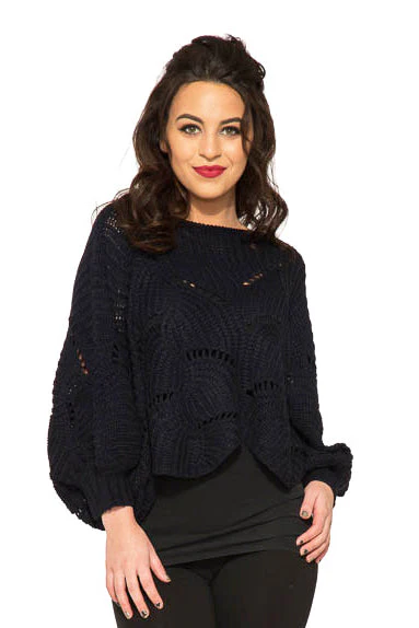 Cordelia Knitted Poncho Sweater - Image 5