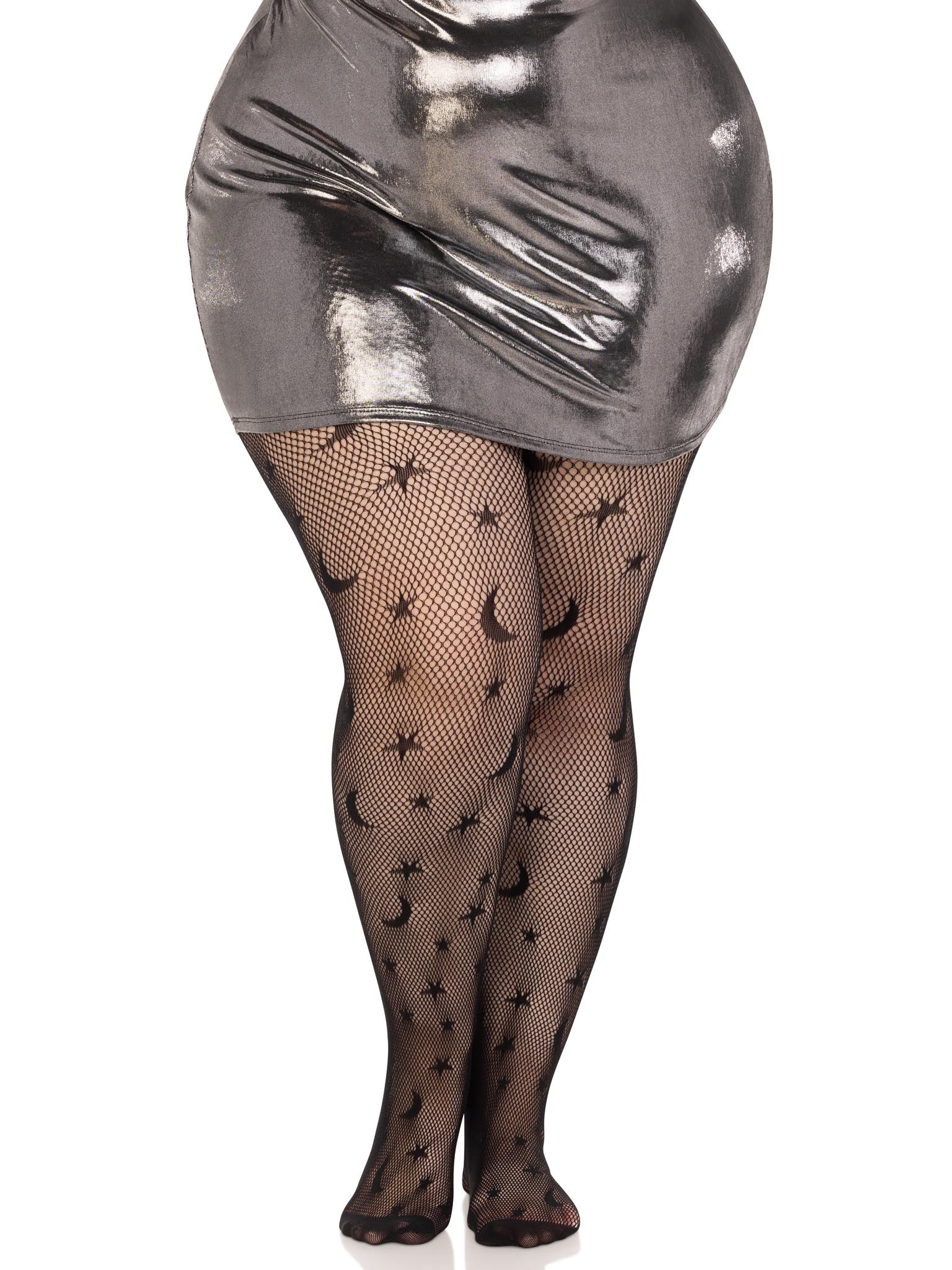 Celestial Plus Fishnet Tights - Image 4
