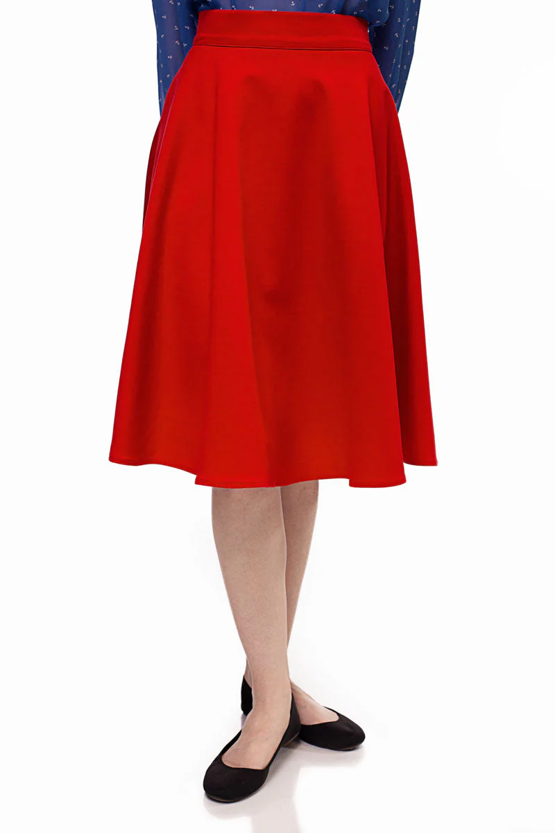 Charlotte Skirt in Red - Image 5