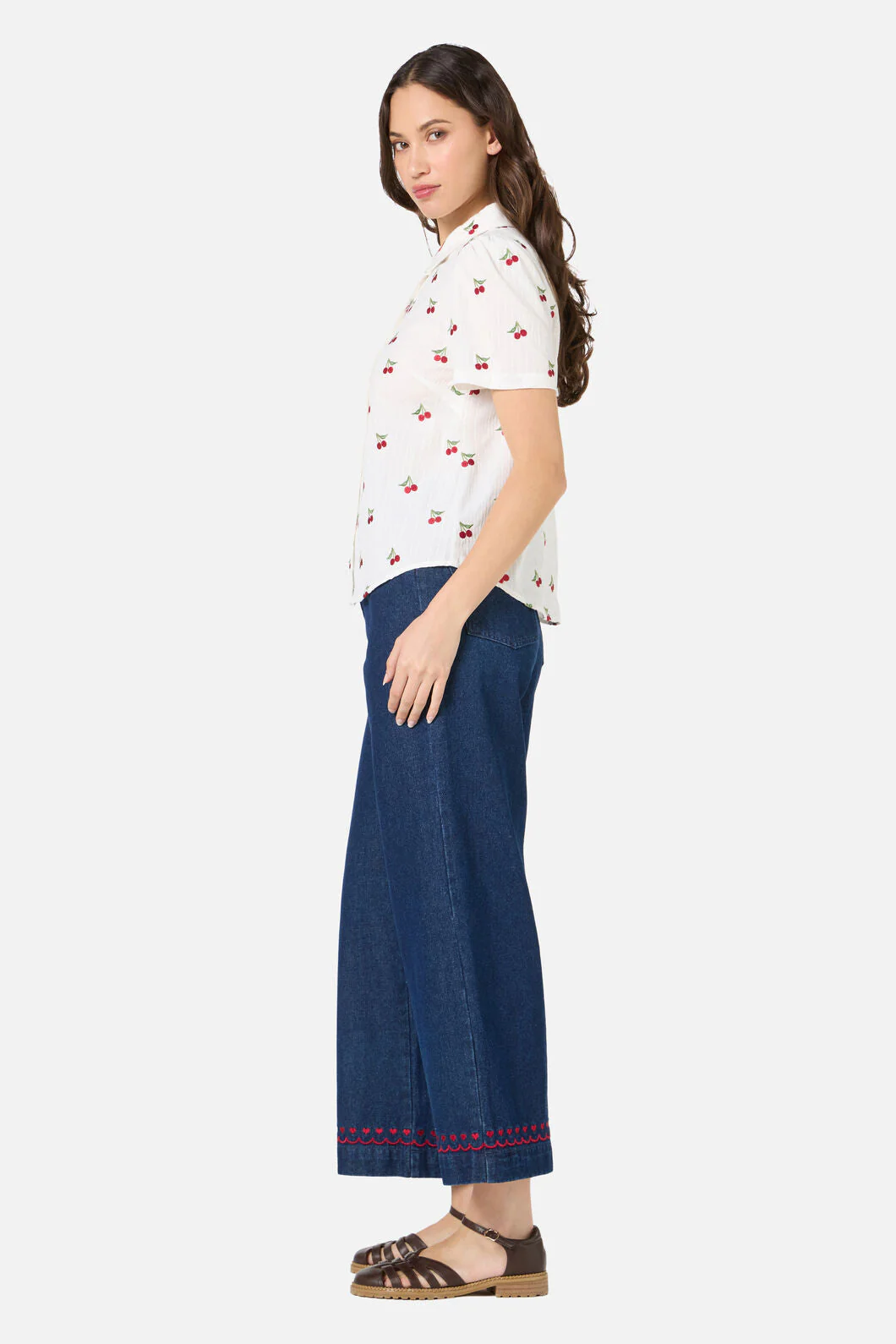 Cherry Ditsy Embroidered Blouse - Image 4