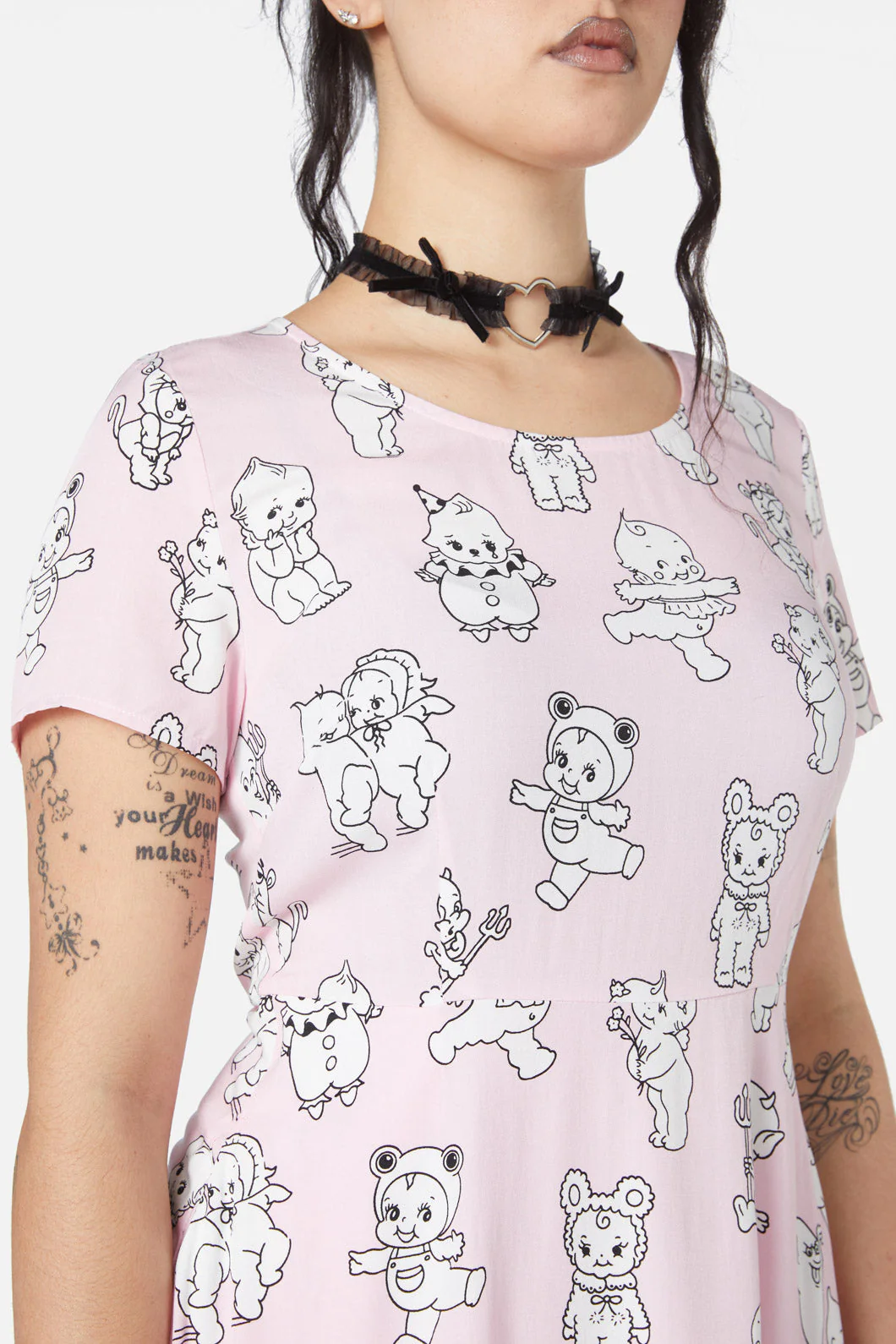 Cherub Face Printed Dress - Image 2