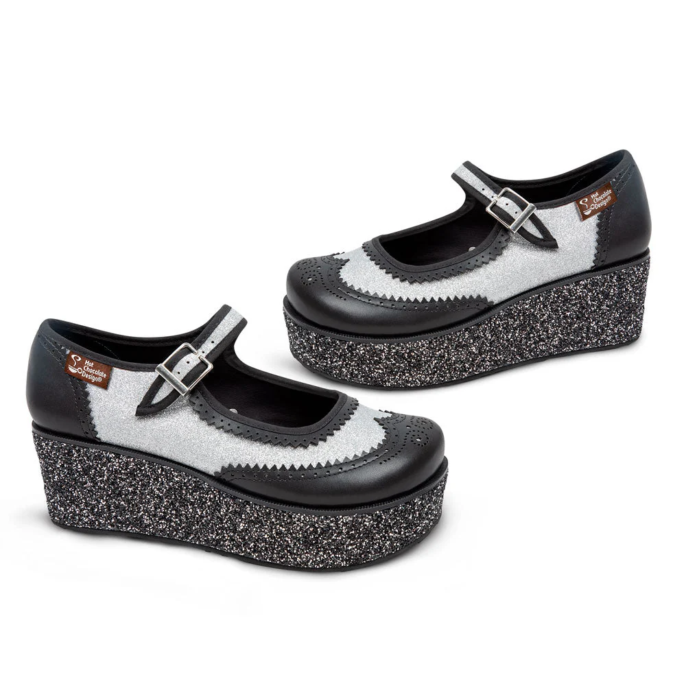 Chocolaticas® Havana Glitter Women's Mary Jane Platform - Image 3