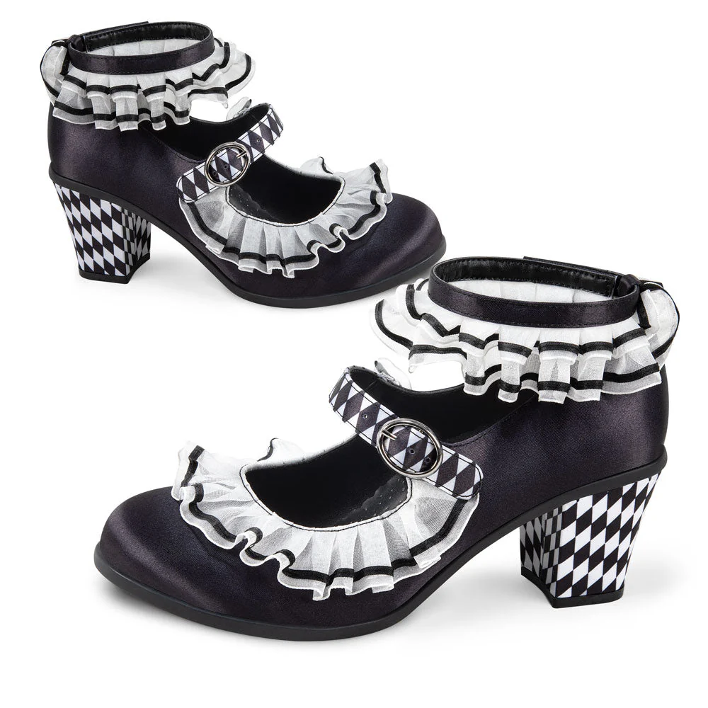Chocolaticas® Mid Heels Arlequin Women's Mary Jane Pump - Image 3