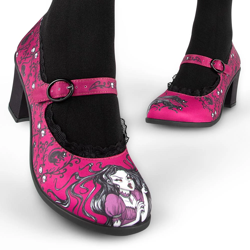 Chocolaticas® Mid Heels Carmilla Women's Mary Jane Pump - Image 6