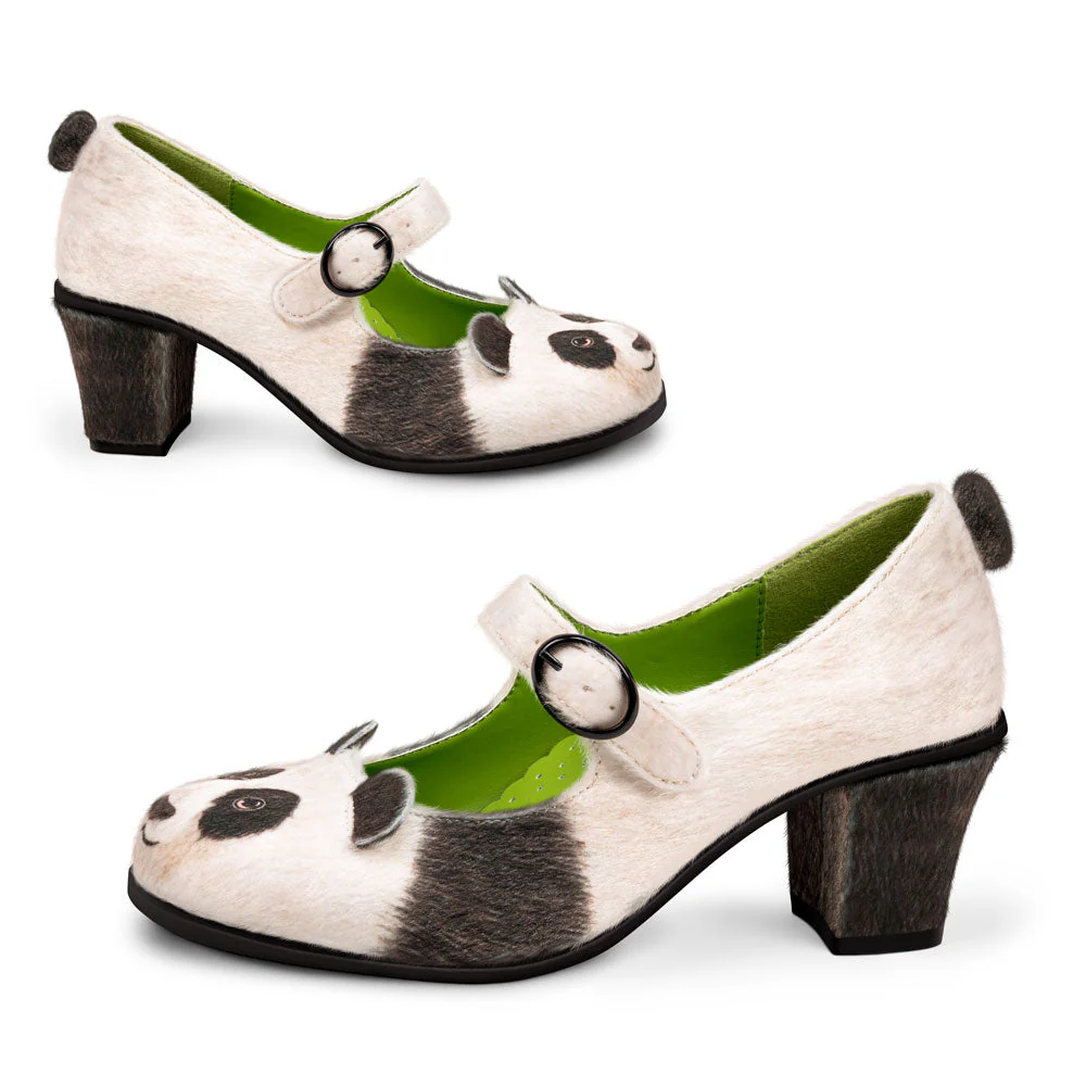 Chocolaticas® Mid Heels Panda Women's Mary Jane Pump - Image 3
