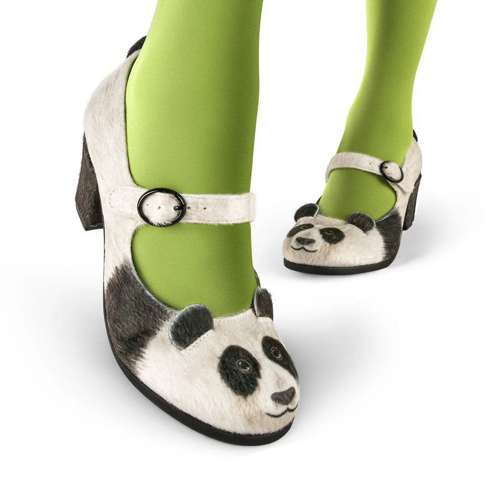 Chocolaticas® Mid Heels Panda Women's Mary Jane Pump - Image 5