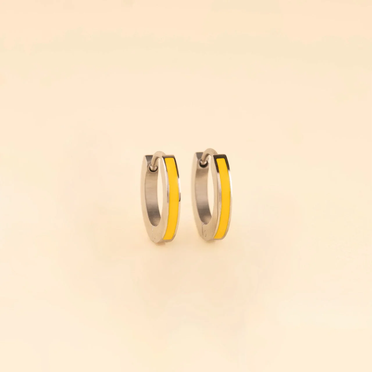 Color Huggie Hoop Earrings - Image 11