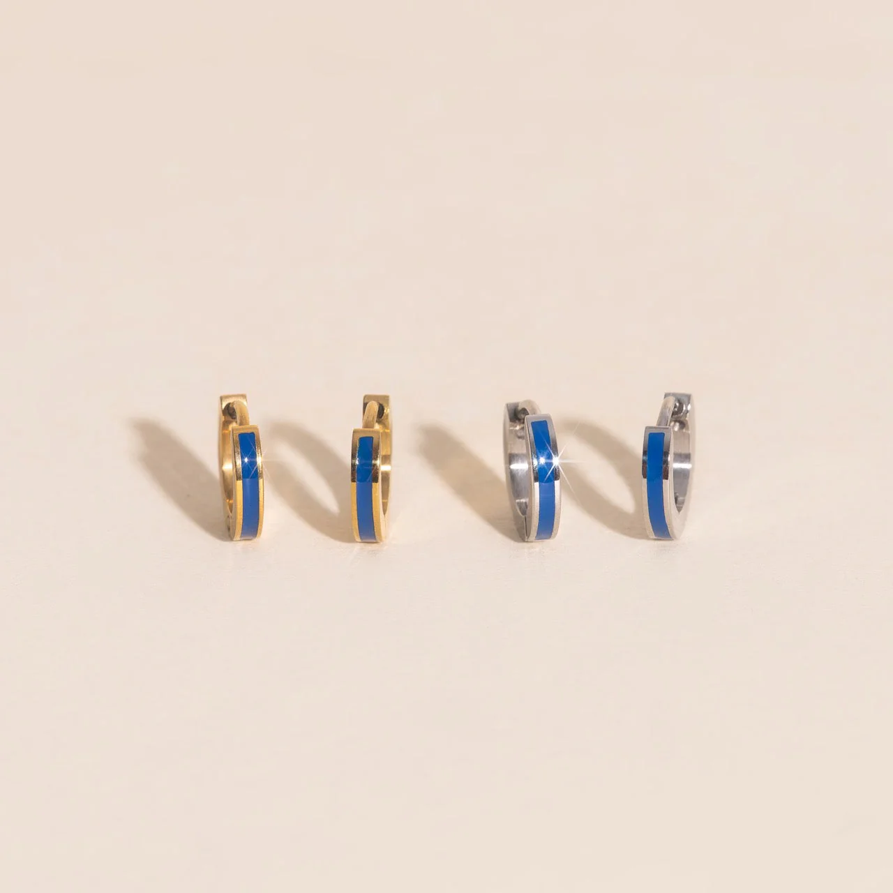 Color Tiny Huggie Hoop Earrings - Image 32