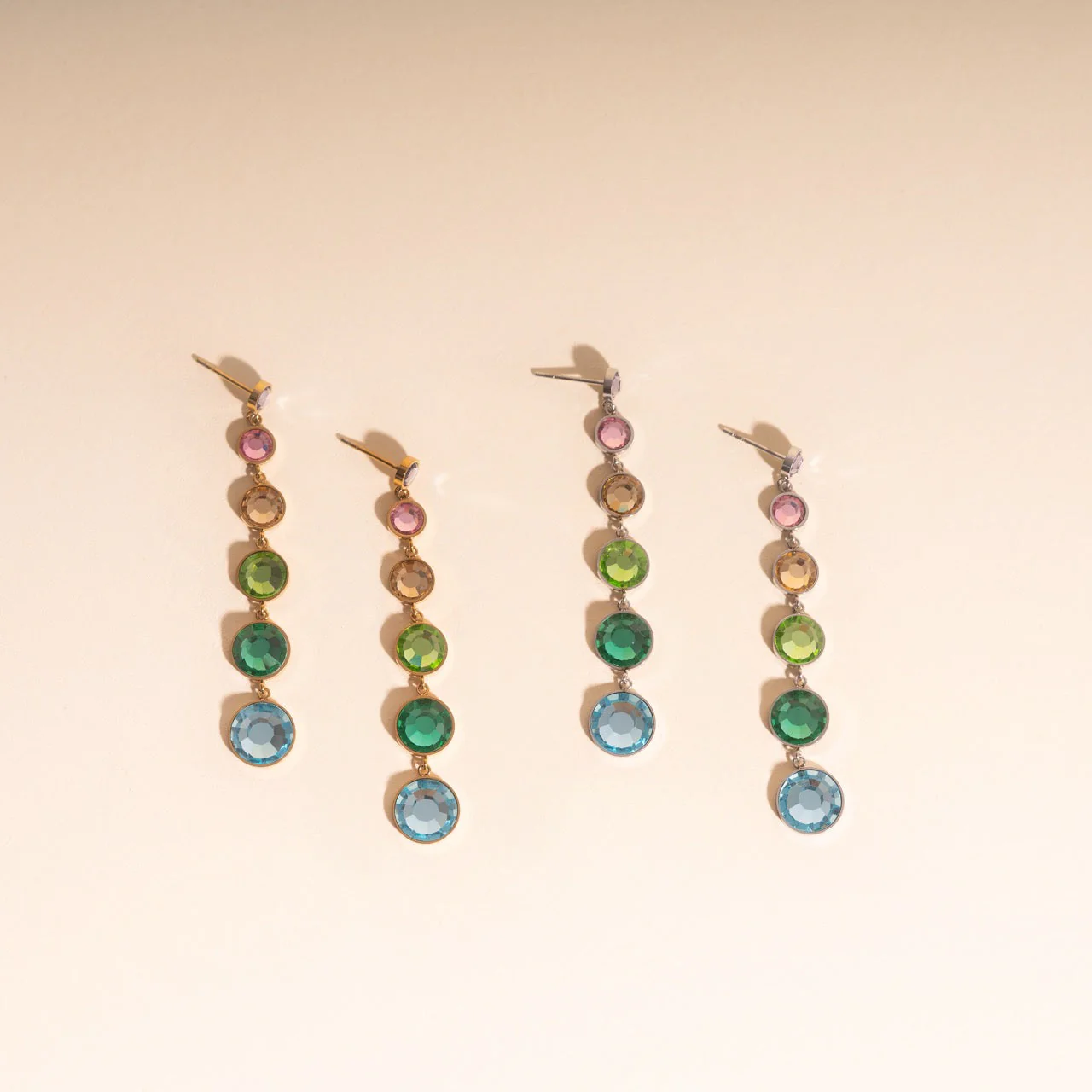 Colorfall Gem Stud Earrings - Image 11