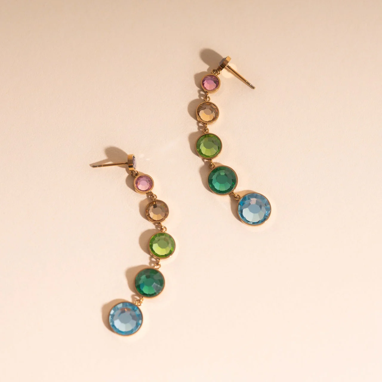 Colorfall Gem Stud Earrings - Image 5