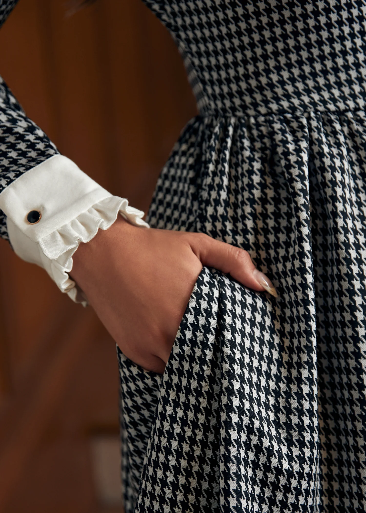 Houndstooth and Nail Dress - Image 3