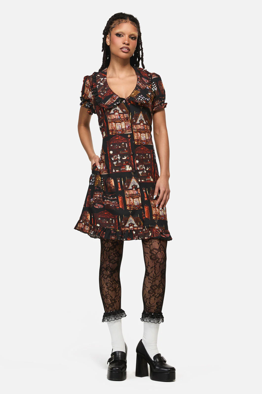 Covenstead A-Line Goth Dress - Image 5