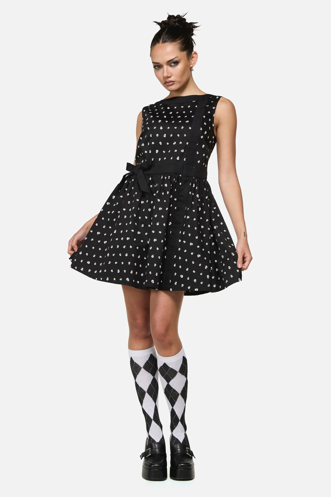 Cranium Goth Mini Dress - Image 3