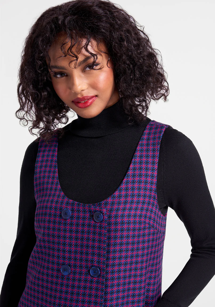 Schoolyard Sass Double-Breasted Jumper (Final Sale) - Image 3