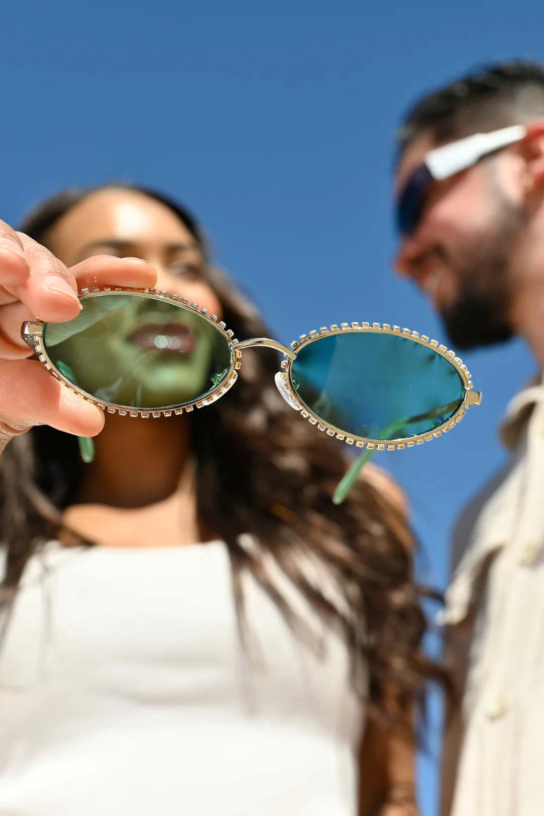 DESERT GLOW Rhinestone Sunglasses - Image 4