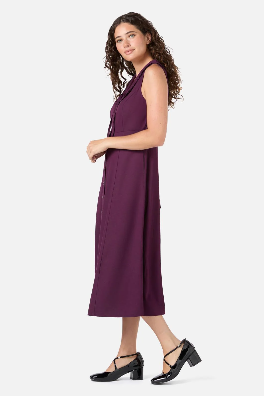 Dorothy Collared Midi Dress - Image 6
