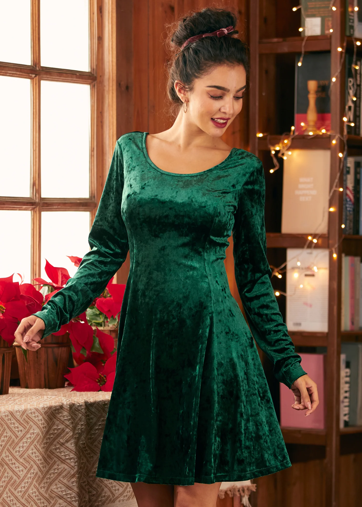 Retro Radiance Fit & Flare Dress - Image 5