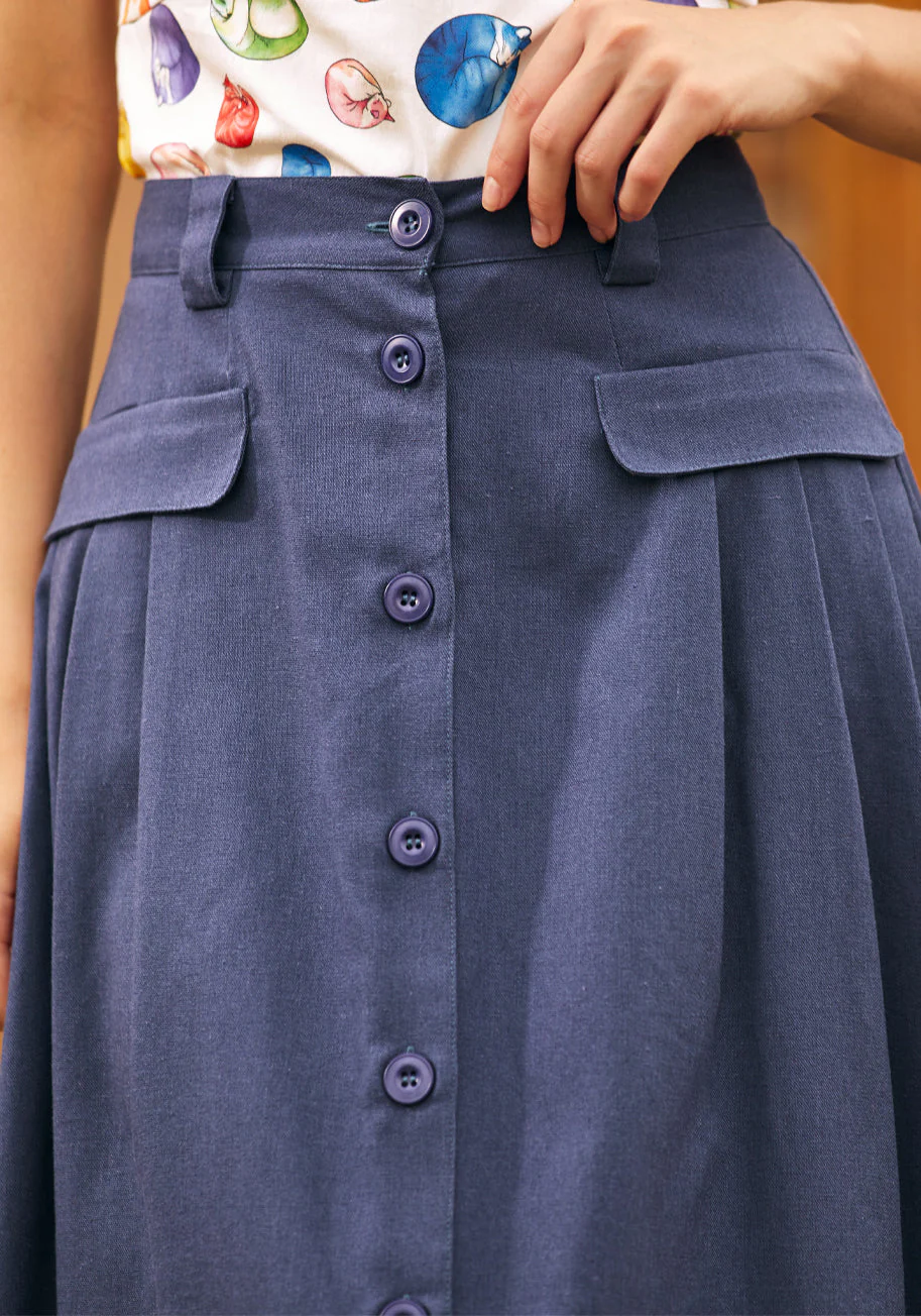 Effortless Feature Midi Skirt - Image 3