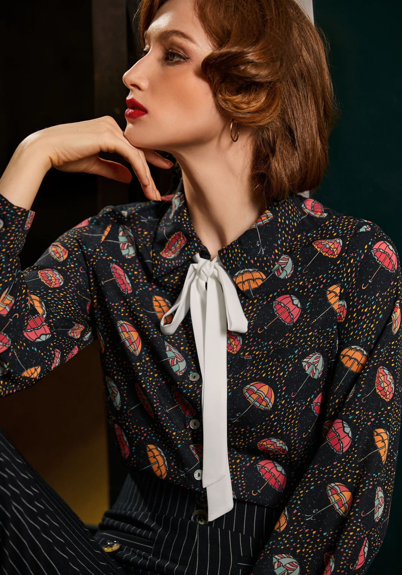 Enchanted Evening Collared Blouse - Image 6