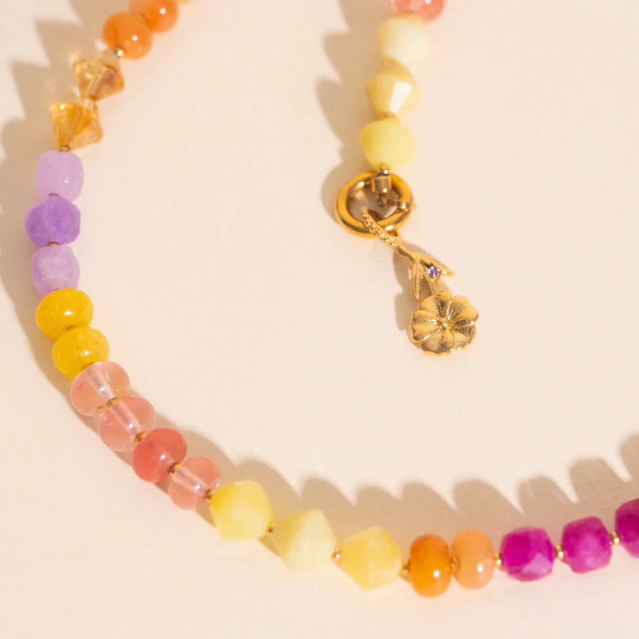 February Violet Birth Flower Necklace Charm - Image 5