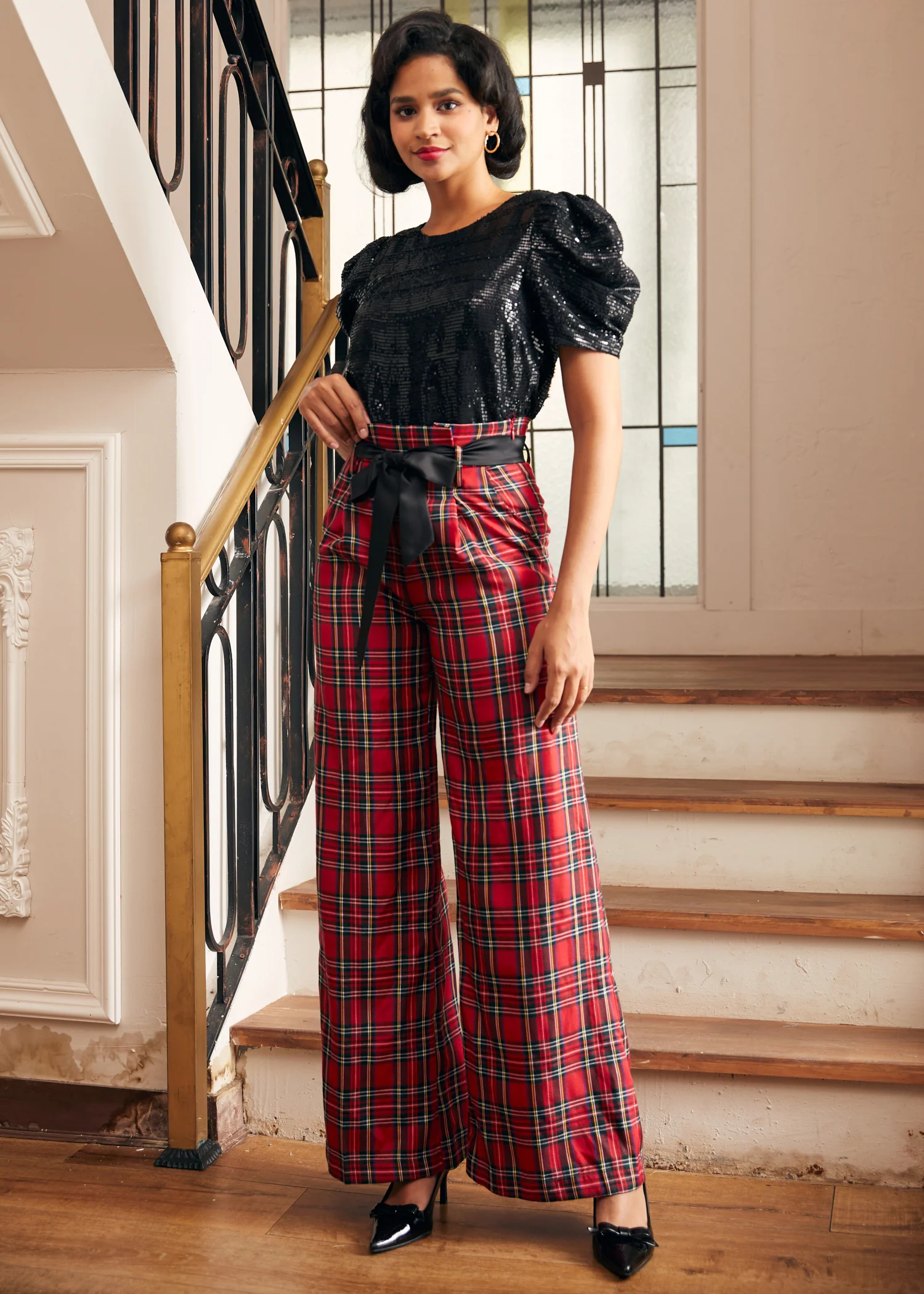 Festive Frolic Bubble Sleeve Crew - Image 5