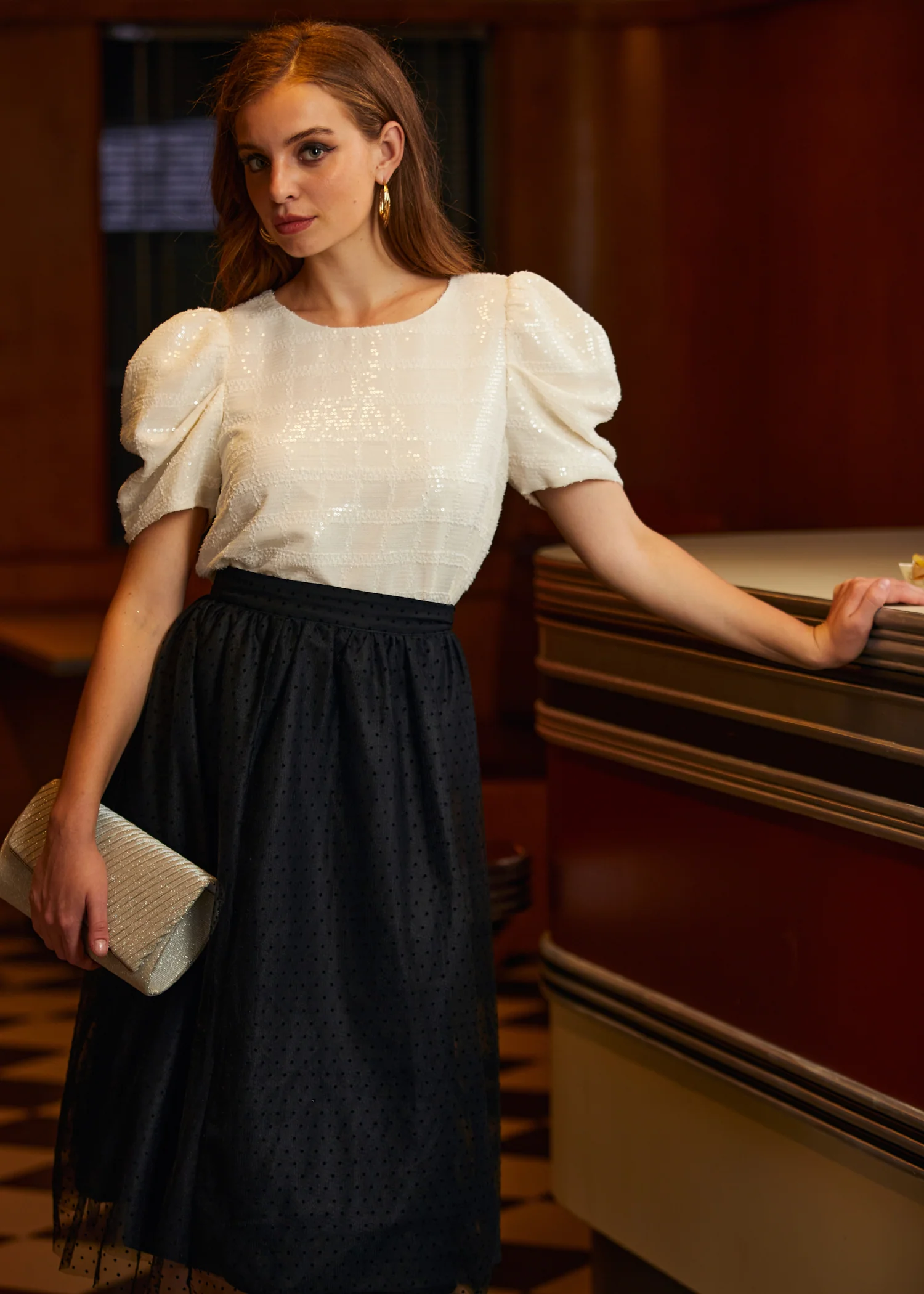 Festive Frolic Bubble Sleeve Crew - Image 10