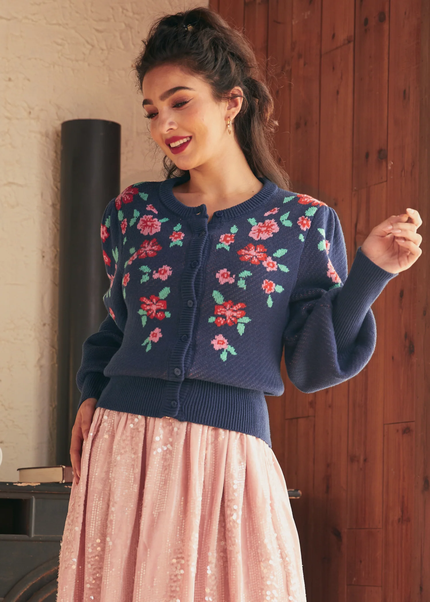 Timeless Tapestry Jacquard Cardigan - Image 5