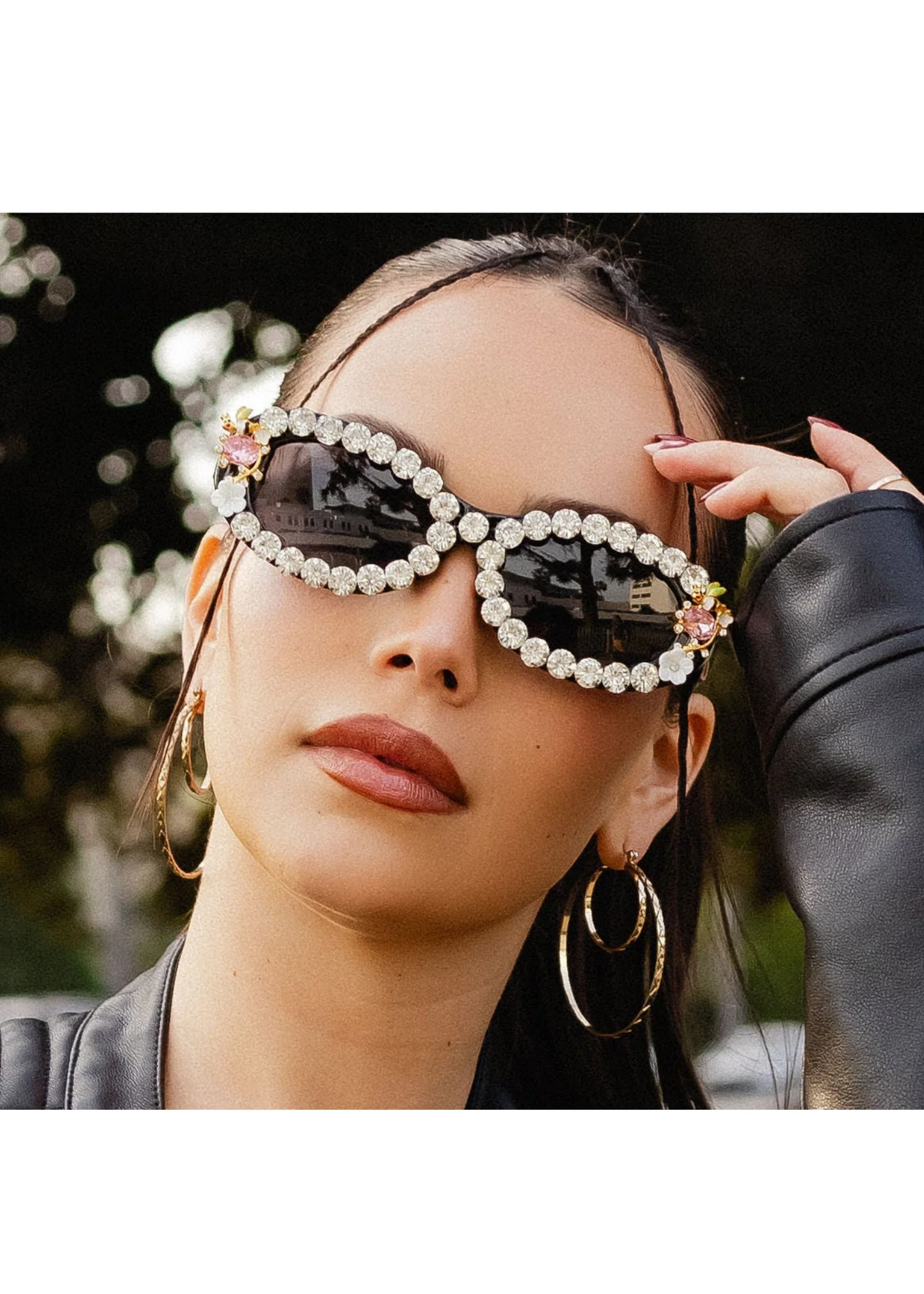 GIA Rhinestone Sunglasses