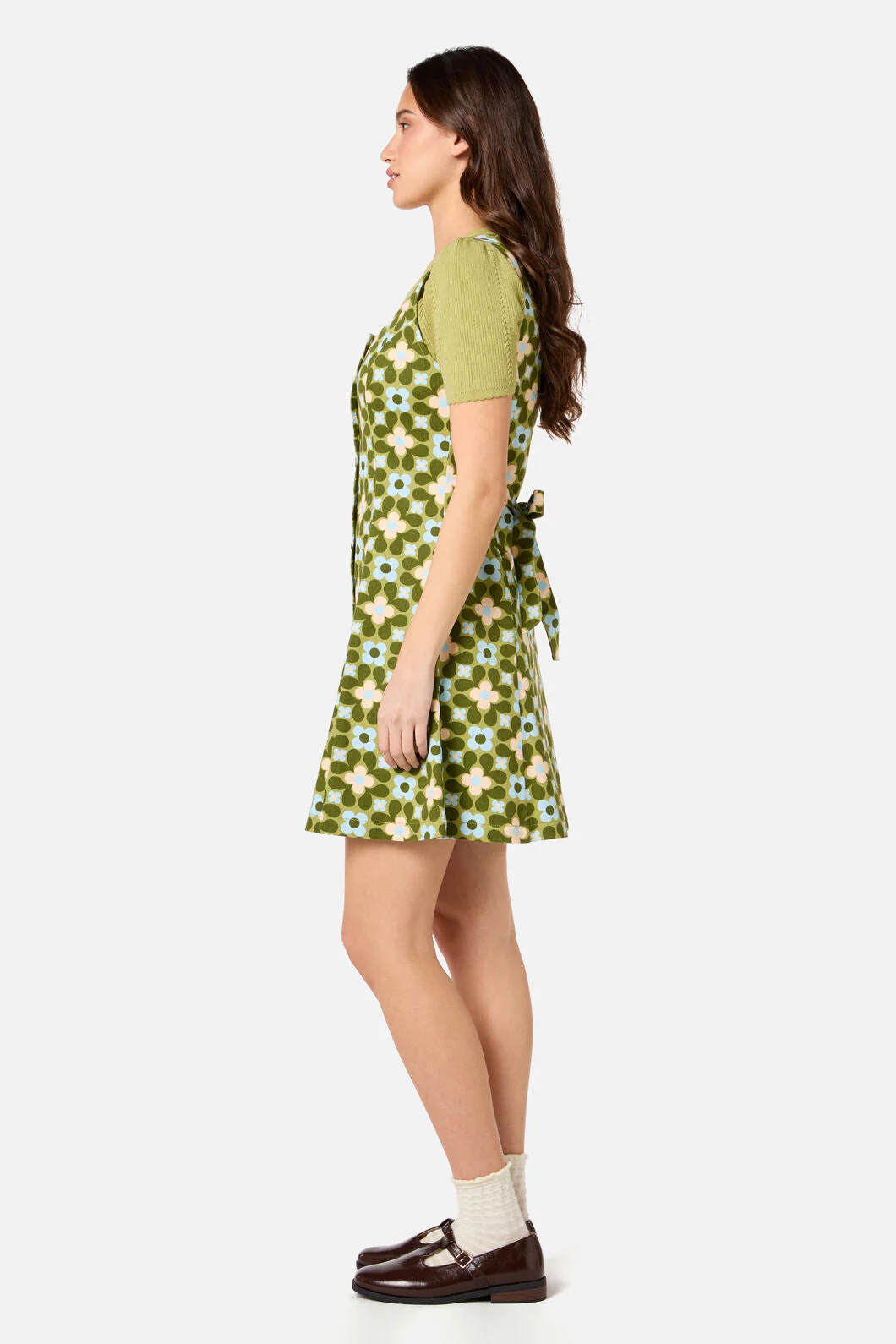 Ginny 60's Mini Pinafore Dress - Image 7