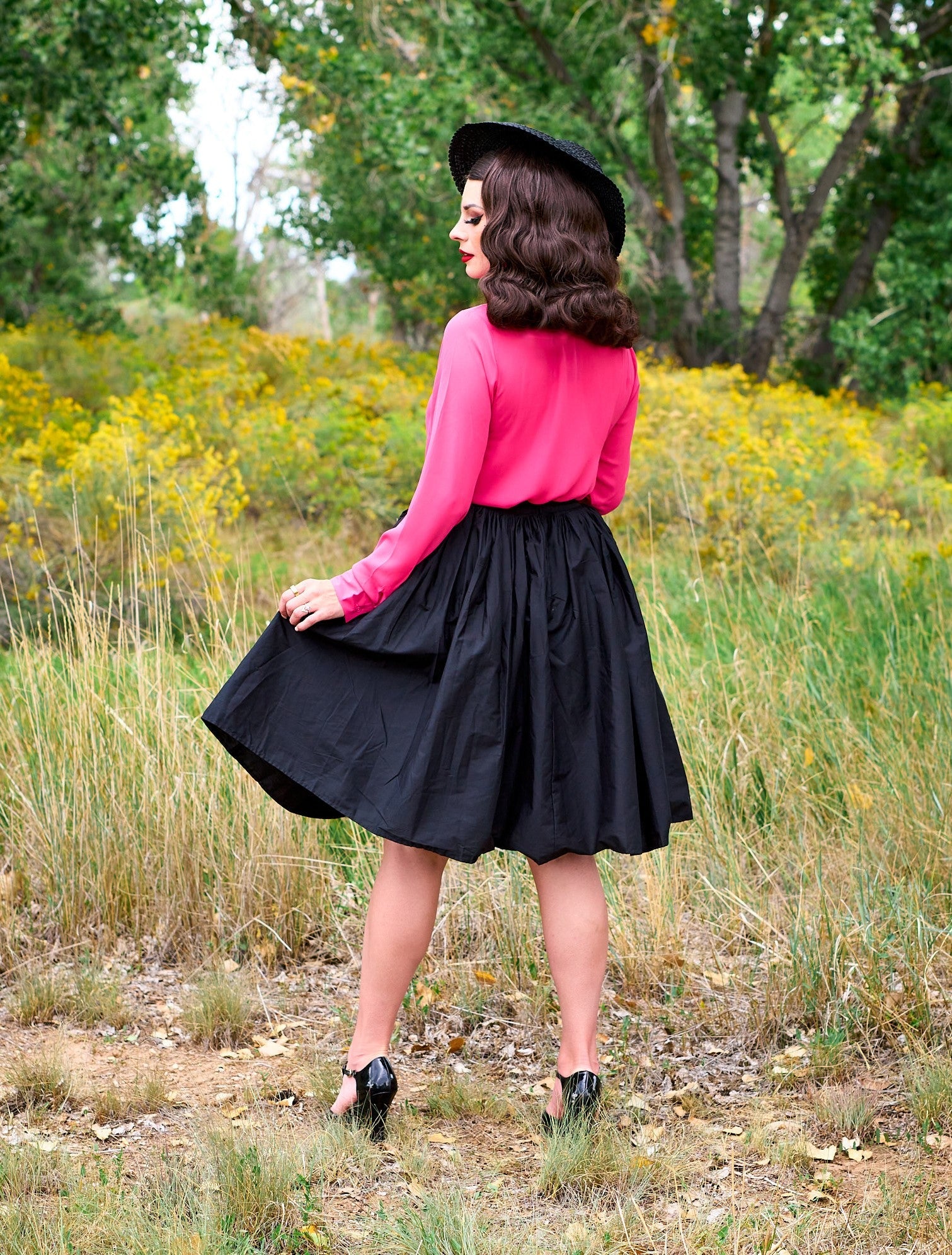 Helen Retro Blouse in Pink - Image 3
