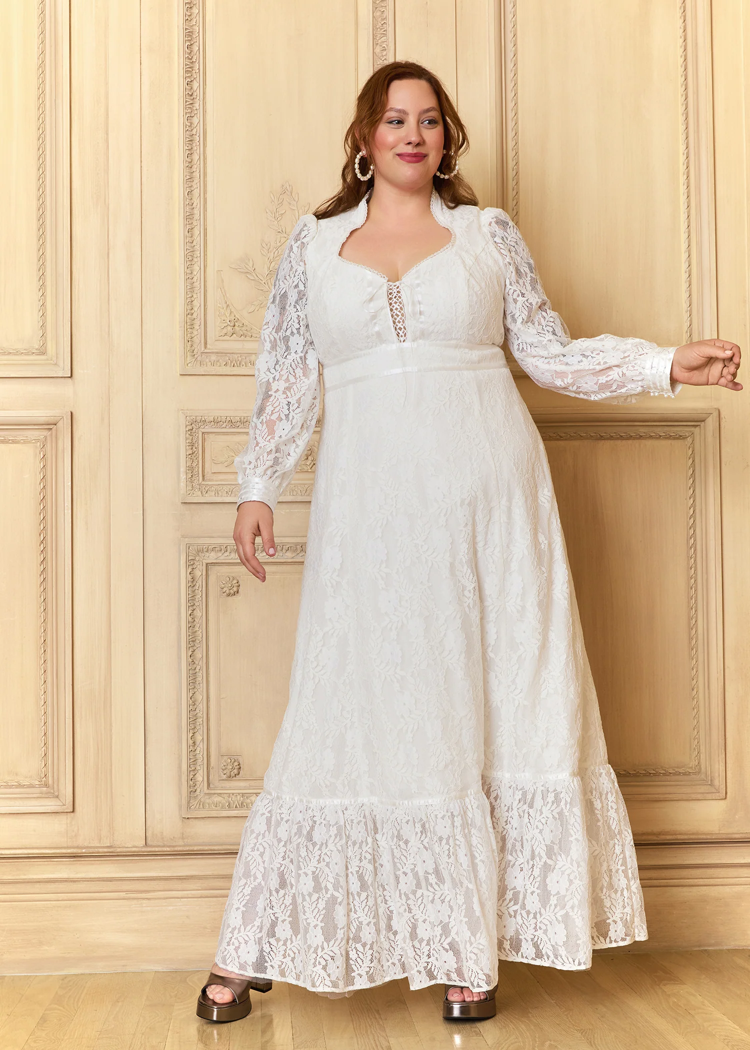 GUNNE SAX for ModCloth Beth Lace Corselette Maxi Dress - Image 11