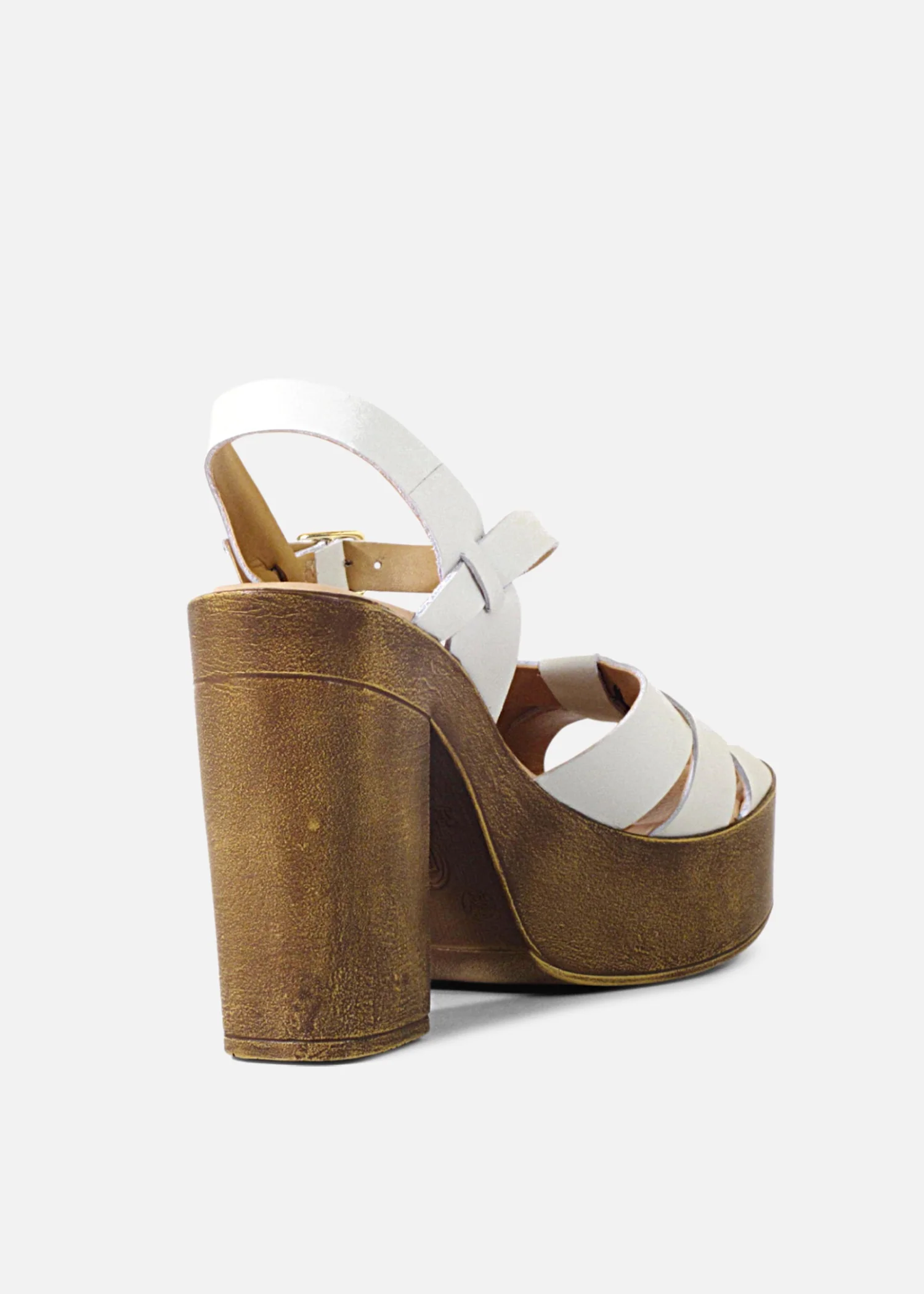 Hollie Wooden Platform Heels - Image 10
