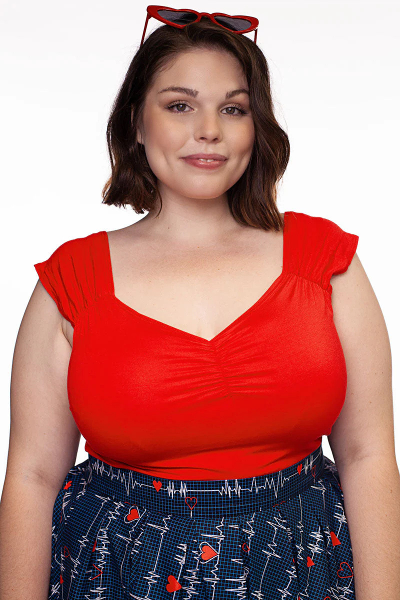Isabel Top in Red - Image 5